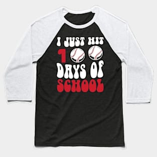 I Just Hit 100 Days of School 100th Day of School Student Teacher Baseball T-Shirt